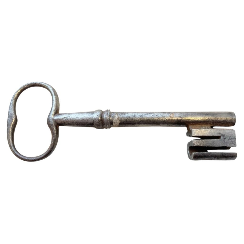 Antique French Large Rusty Iron Key Doorway Rusty Keys Door Lock c1800-1900's