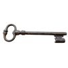 Antique French Large Rusty Iron Key Doorway Rusty Keys Door Lock c1700-1800's