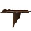 Vintage French Wood Corner Shelf Wall Mounted Table Stand Plinth Display Wooden c1950-60's