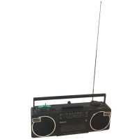 Vintage Austrian Philips Cassette Player Stereo Portable Radio Hi-Fi Battery Mains circa 1990's