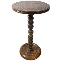 Vintage French Spiral Barley Twist Twirl Tall Table Plinth Stand Display Plant Pot Ornament c1960-70's / EVE