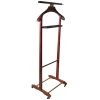 Vintage Brevettato Italian Valet Butler Stand Wooden Clothes Hanger Suit Costume Bedroom Decor Storage Office c1960-70's / EVE