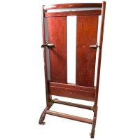 Vintage Italian Valet Butler Stand Trouser Press Clothes Hanger Suit Costume Bedroom Hotel Decor Storage Office 1960-70's / EVE