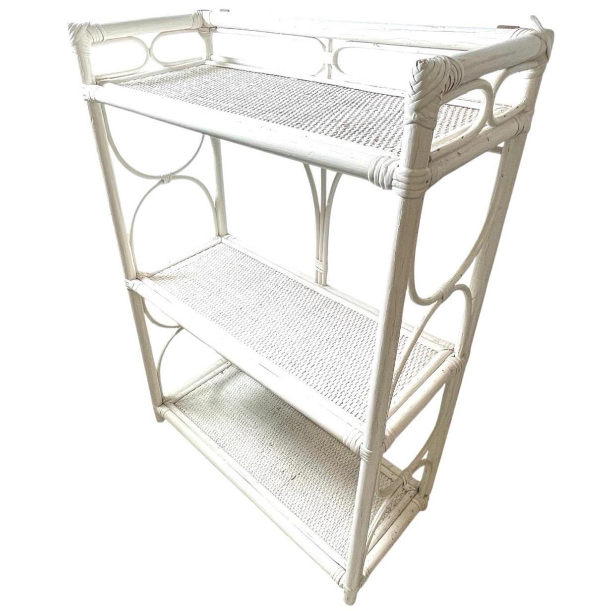 Vintage French Wood Pole Painted White Small Side Table Triple Shelf Display Plinth Stand Wooden Tabouret c1960-70’s / EVE Vintage French Wood Pole Painted White Small Side Table Triple Shelf Display Plinth Stand Wooden Tabouret c1960-70's / EVE