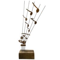 Vintage French Musical Music Notes Large Decorative Ornament Display Decor c1970's / EVE