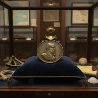 Vintage French Bronze Commemorative Medal of Commandant Jacques Yves Cousteau by R Duboc Decor Display c1960-70's / EVE