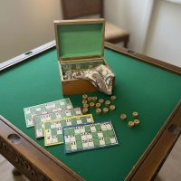 Vintage French Cased Bingo Game c1940-50's / EVE
