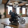 Vintage French Pathe Baby 9.5 Film Projector with Dual Reels 1920-1930's / EVE