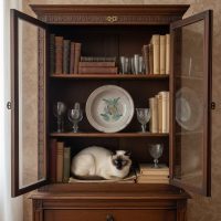 Antique French Hand Painted Ceramic Earthenware Plate Soup Bowl with Blue and Green Floral Motifs Display c1900-20s / EVE