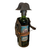 Vintage French Decorative Admiral Nelson Metal Drinks Bottle Wine Holder Display Bar Cafe circa 2000 / EVE