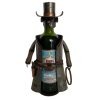Vintage German Decorative Cowboy Metal Drinks Bottle Wine Holder Display Bar Cafe circa 2000 / EVE