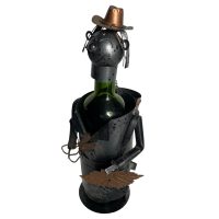 Vintage French Decorative Gardener Pruning Shears Tools Metal Drinks Bottle Wine Holder Display Bar Cafe circa 2000 / EVE