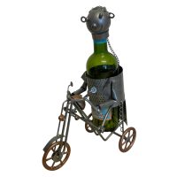 Vintage French Decorative Chopper Trike Motorcycle Metal Drinks Bottle Wine Holder Display Bar Cafe circa 2000 / EVE