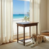 Vintage French Brittany Bobbin Leg Rectangular Table Stand Plinth Tabouret c1950's / EVE