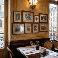 Antique French Framed Glass Fronted Family Photo Collection Wall Hanging Picture Prop Gift Present Art Craft c1870-1900's / EVE