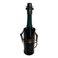 Vintage French Decorative Cowboy Metal Drinks Bottle Wine Holder Display Bar Cafe circa 2000 / EVE