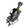 Vintage French Armchair Book Reader Metal Drinks Bottle Wine Holder Display Bar Cafe circa 2000 / EVE