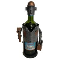 Vintage French Decorative Handyman Workman Hammer Tools Metal Drinks Bottle Wine Holder Display Bar Cafe circa 2000 / EVE