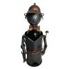Vintage French Decorative Golfer Golf Clubs Bow Tie Tools Metal Drinks Bottle Wine Holder Display Bar Cafe circa 2000 / EVE