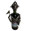 Vintage French Decorative Golfer Golf Clubs Pipe Metal Drinks Bottle Wine Holder Display Bar Cafe circa 2000 / EVE
