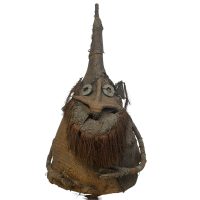Alternative view of Vintage Papua New Guinea Sepik River Woven Ceremonial Spirit Mask 1950-60's / EVE