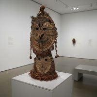 Vintage Papua New Guinea Sepik River Woven Dance Costume Mask 1950-60's / EVE