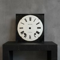 Antique French Enamel Clock Face with Roman Numerals Clock Timepiece For Spares Repairs by Delauney of Coutances 1900's / EVE