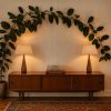 Vintage French Cream Tapered Empire Rectangular Shaped Fabic Covered Lampshades Set of 2 DAMAGED circa 1970's / EVE