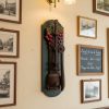 Vintage French Wall Mounted with Grape and Barrel Motif Cork Puller Bottle Opener Wine Bar Cafe Restaurant Decor circa 1980-90's / EVE
