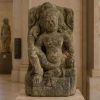 Antique Medieval South Indian Stone Carving of a Seated Deity 11th 13th Century / EVE