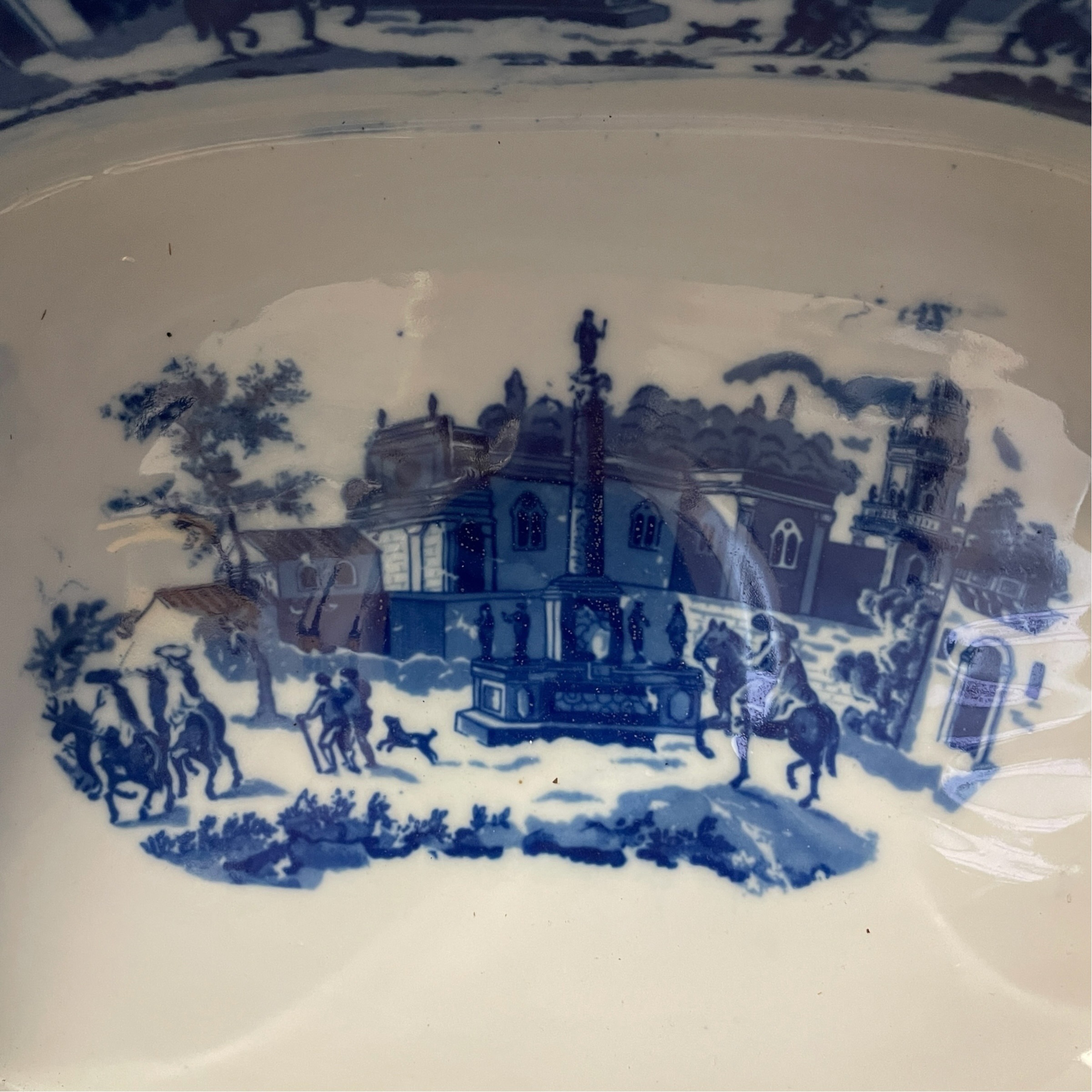Antique English Blue and White Transferware Ironstone Plant Pot by Victoria Ware Decor Display c1910 / EVE 13 Antique English Blue and White Transferware Ironstone Plant Pot by Victoria Ware Decor Display c1910 / EVE - Image 13
