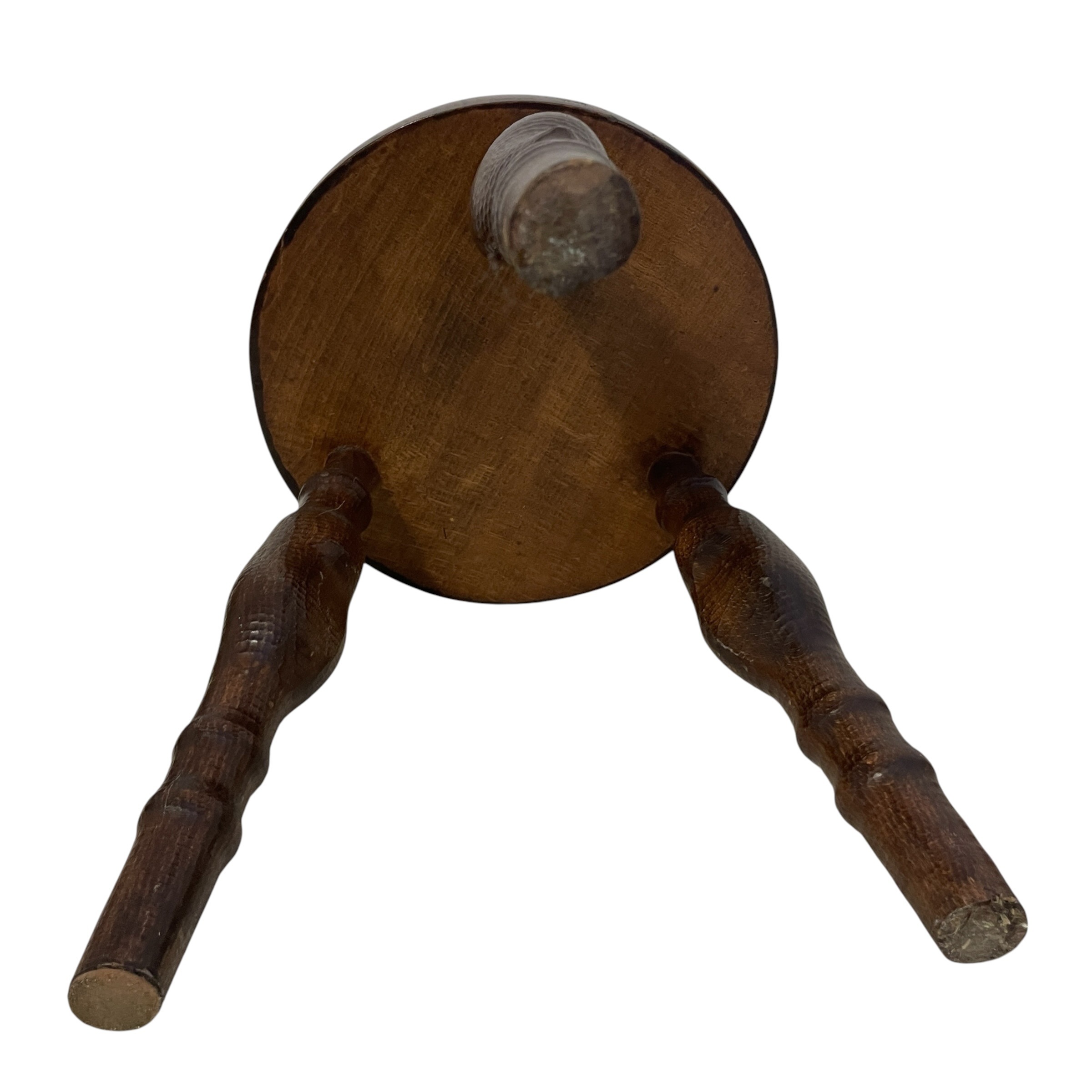 Vintage Dutch Wooden Stool With Carved Clog Legs c1960’s / EVE 9 Vintage Dutch Wooden Stool With Carved Clog Legs c1960's / EVE - Image 9