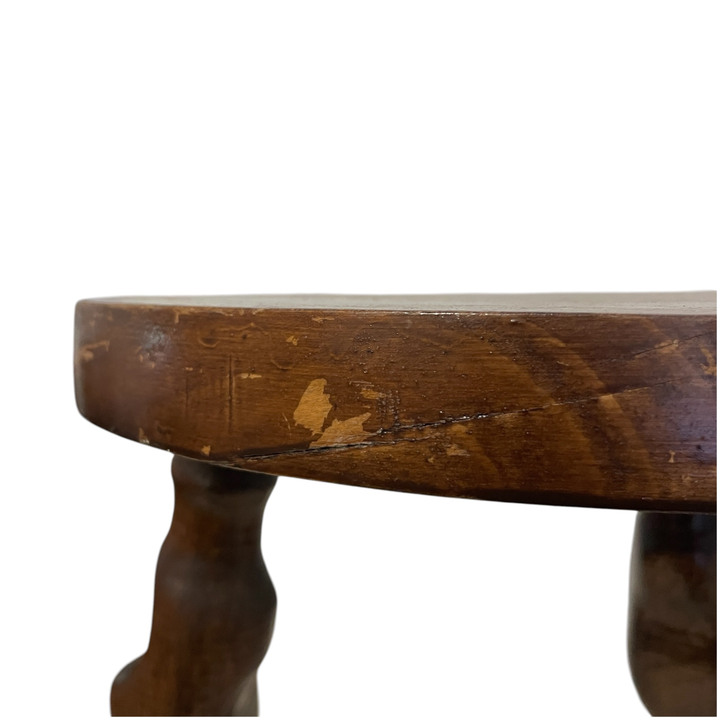 Vintage Dutch Wooden Stool With Carved Clog Legs c1960’s / EVE 10 Vintage Dutch Wooden Stool With Carved Clog Legs c1960's / EVE - Image 10