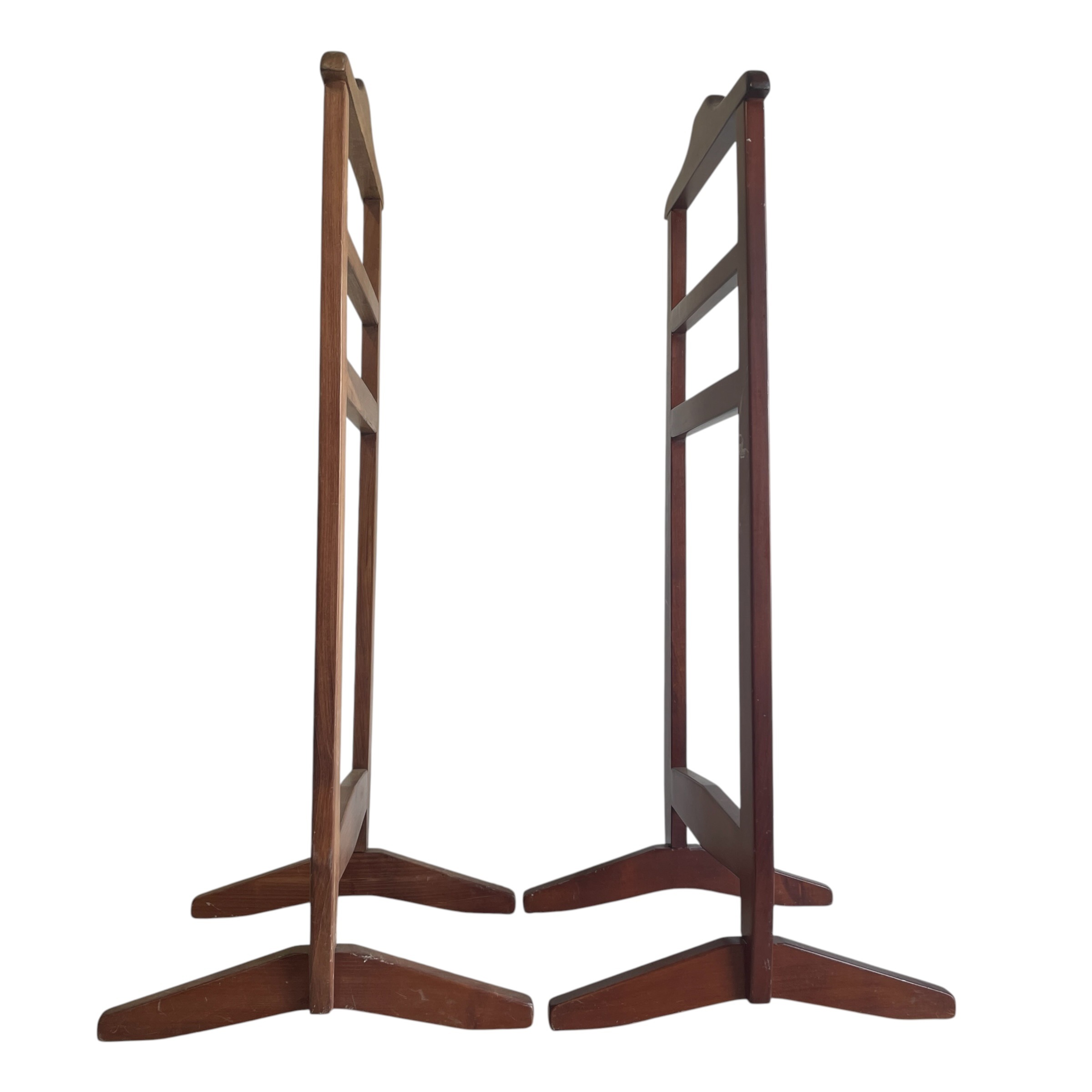 Vintage French Wooden Valet Stand with a Hanger Trouser Bar Clothes Suit Costume Bedroom Decor SOLD INDIVIDUALLY c1970’s / EVE 5 Vintage French Wooden Valet Stand with a Hanger Trouser Bar Clothes Suit Costume Bedroom Decor SOLD INDIVIDUALLY c1970's / EVE - Image 5