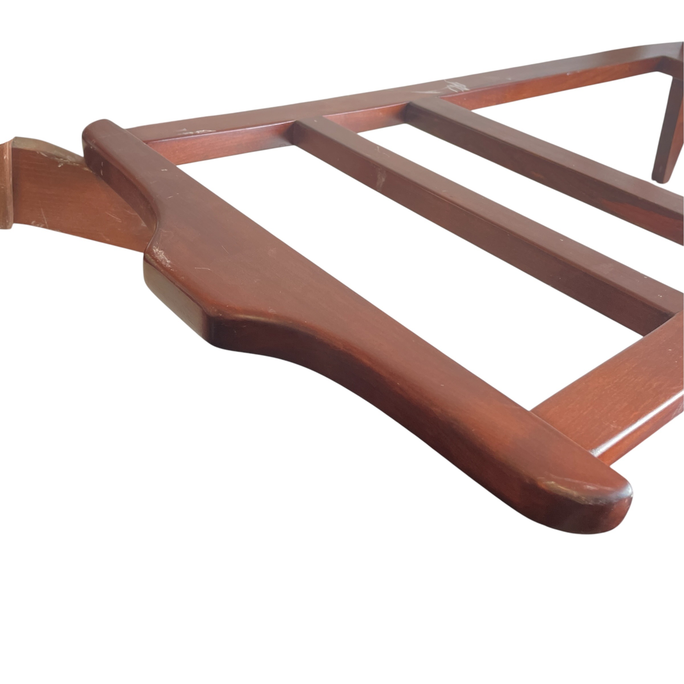 Vintage French Wooden Valet Stand with a Hanger Trouser Bar Clothes Suit Costume Bedroom Decor SOLD INDIVIDUALLY c1970’s / EVE 3 Vintage French Wooden Valet Stand with a Hanger Trouser Bar Clothes Suit Costume Bedroom Decor SOLD INDIVIDUALLY c1970's / EVE - Image 3