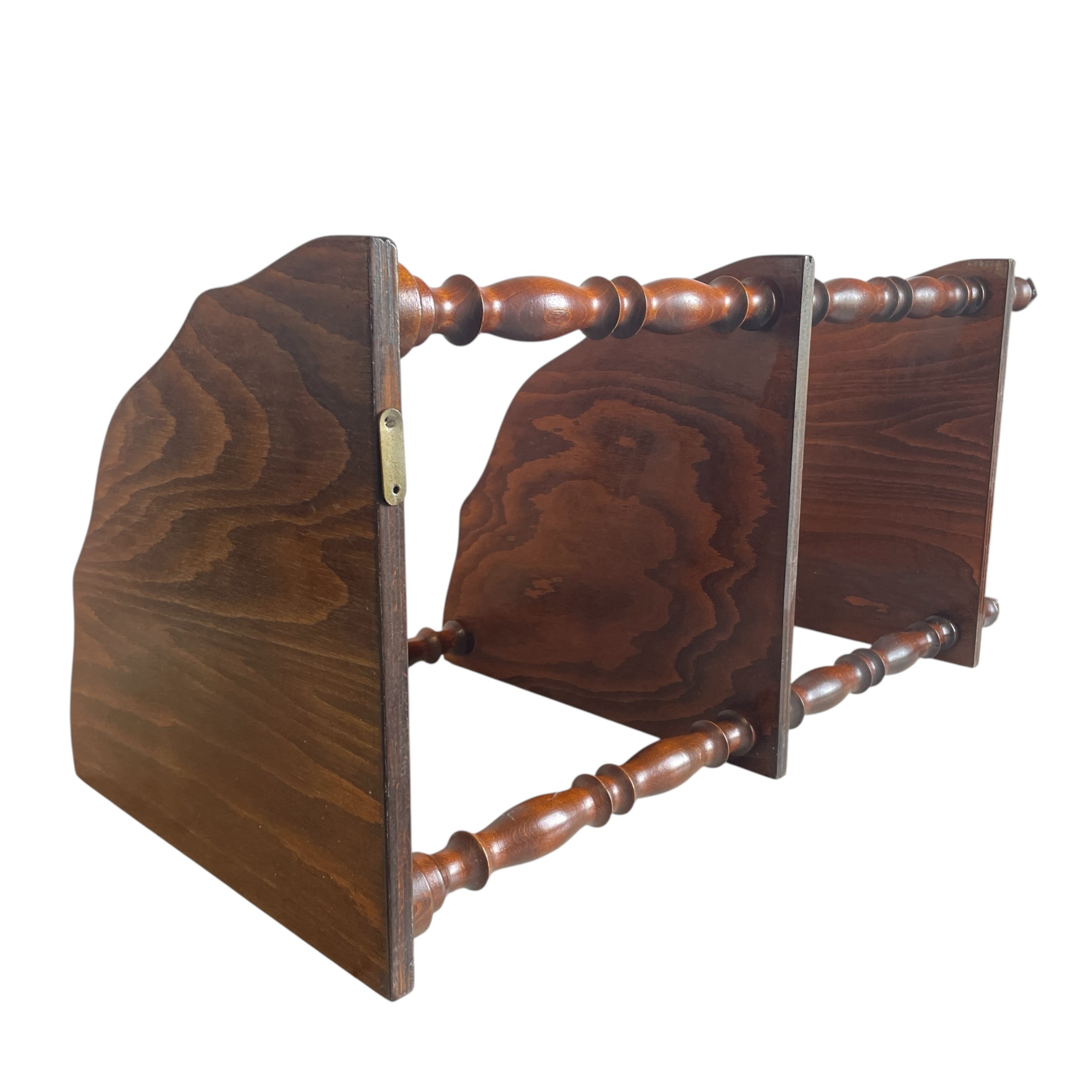 Vintage English Victorian Era Reproduction Three Tier Wooden Corner Wall Shelf c1950-60’s / EVE 7 Vintage English Victorian Era Reproduction Three Tier Wooden Corner Wall Shelf c1950-60's / EVE - Image 7