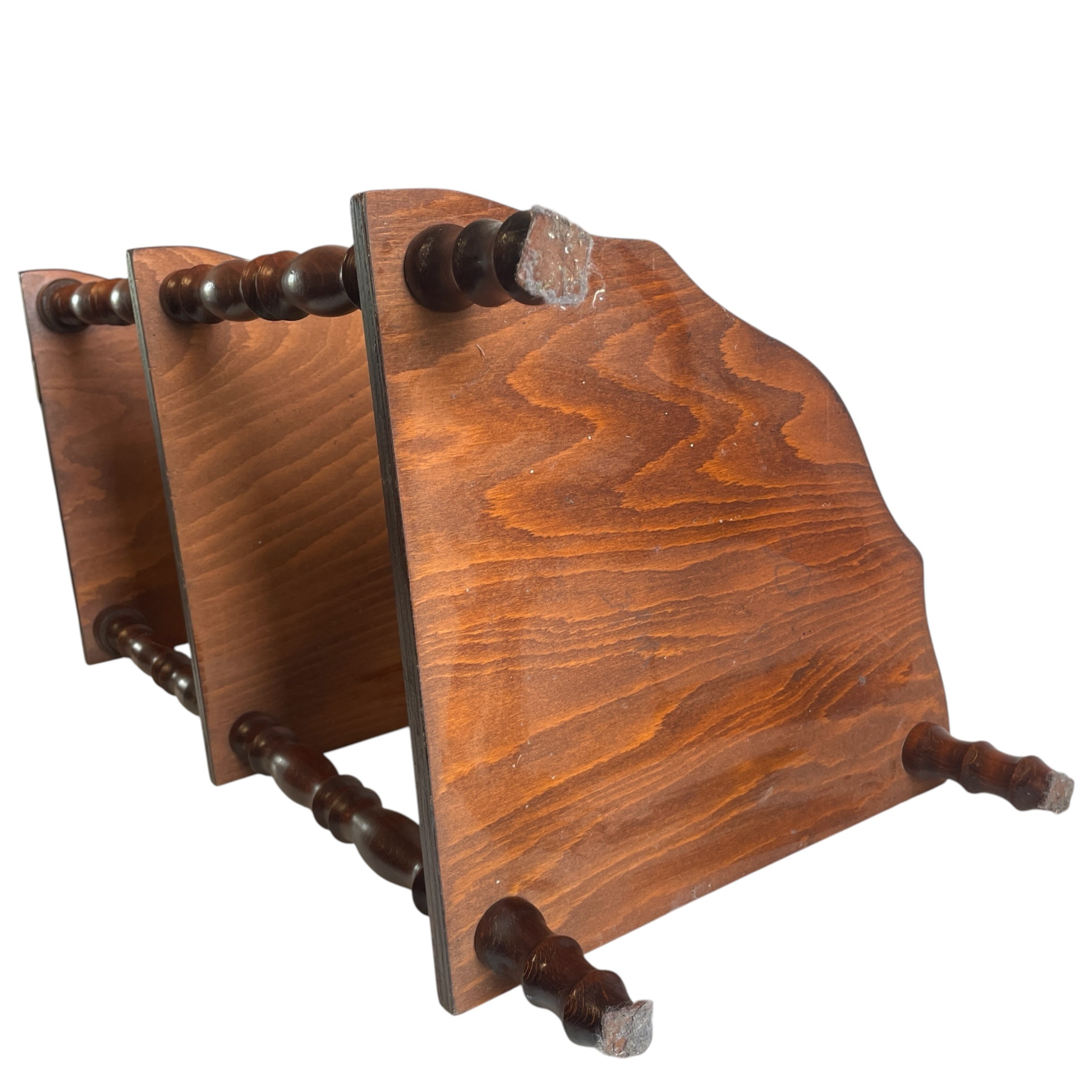 Vintage English Victorian Era Reproduction Three Tier Wooden Corner Wall Shelf c1950-60’s / EVE 11 Vintage English Victorian Era Reproduction Three Tier Wooden Corner Wall Shelf c1950-60's / EVE - Image 11