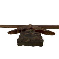Alternative view of Antique German Wood Furniture Bird Carving Cabinet Wardrobe Top Cupboard Sideboard Decor Topper Decorative Finial circa 1920's / EVE