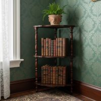 Vintage English Victorian Era Reproduction Three Tier Wooden Corner Wall Shelf c1950-60’s / EVE Vintage English Victorian Era Reproduction Three Tier Wooden Corner Wall Shelf c1950-60's / EVE