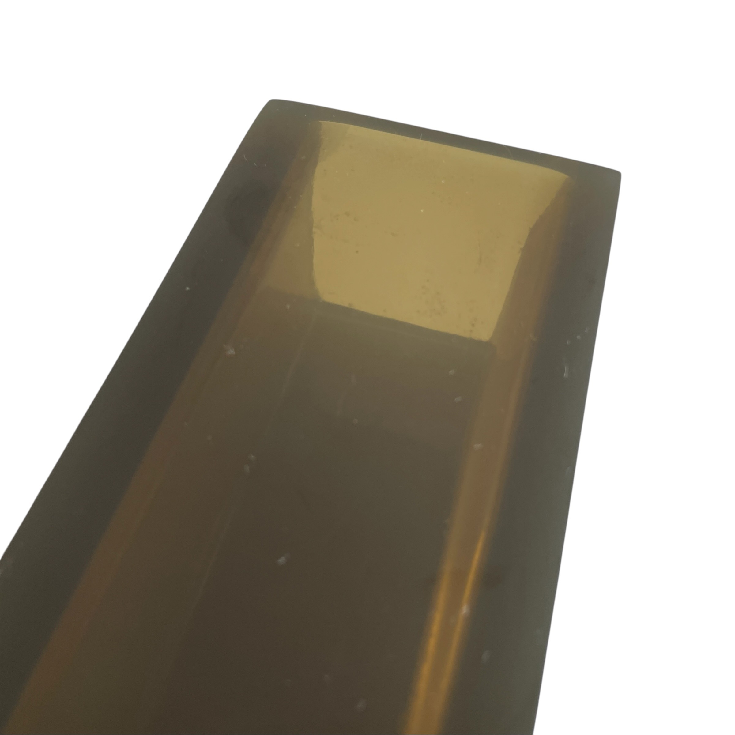 Vintage French Smoke Tinted Plexiglass Rectangular Vase Pot Collection Ornament Figurine Prop Display c1970’s / EVE 8 Vintage French Smoke Tinted Plexiglass Rectangular Vase Pot Collection Ornament Figurine Prop Display c1970's / EVE - Image 8