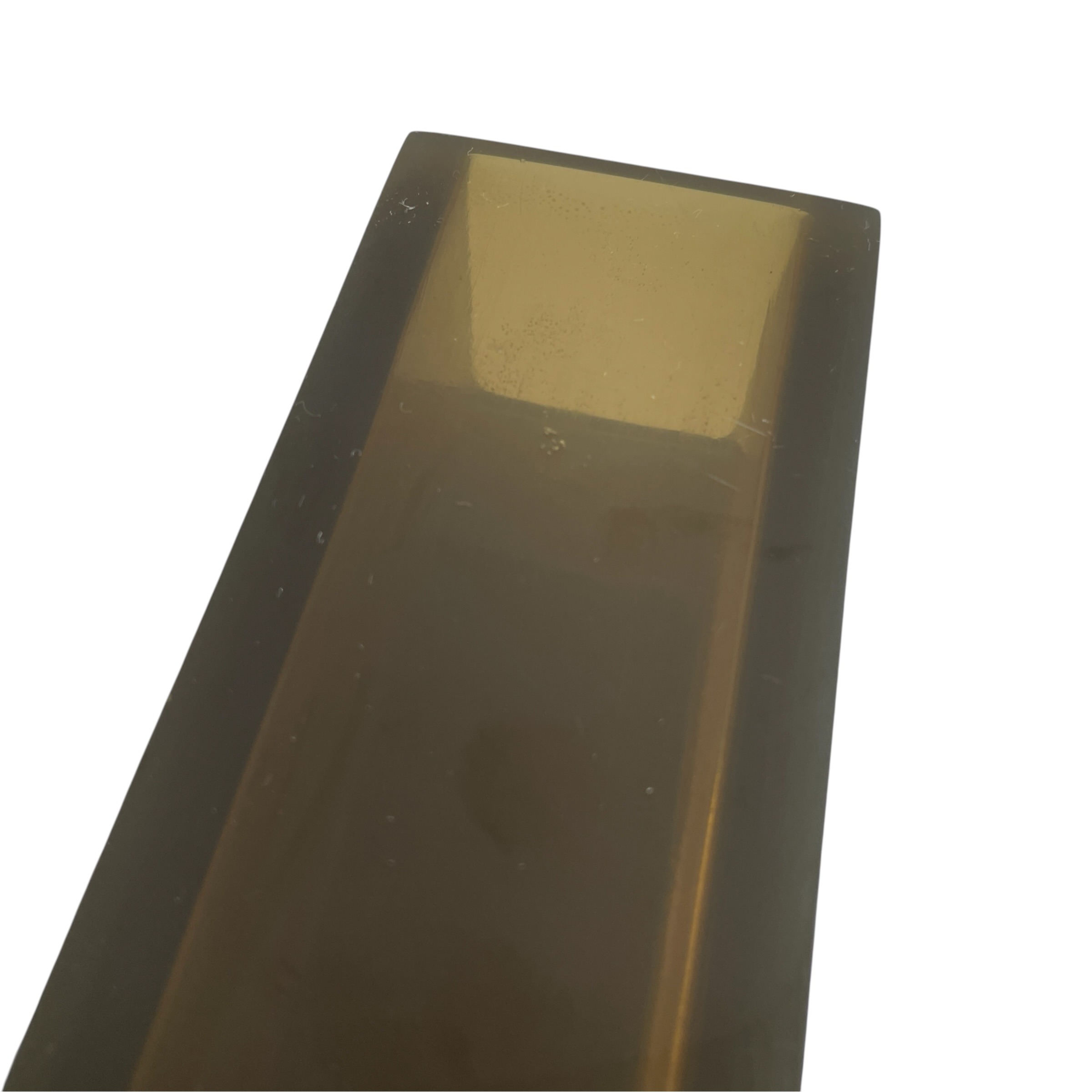 Vintage French Smoke Tinted Plexiglass Rectangular Vase Pot Collection Ornament Figurine Prop Display c1970’s / EVE 7 Vintage French Smoke Tinted Plexiglass Rectangular Vase Pot Collection Ornament Figurine Prop Display c1970's / EVE - Image 7