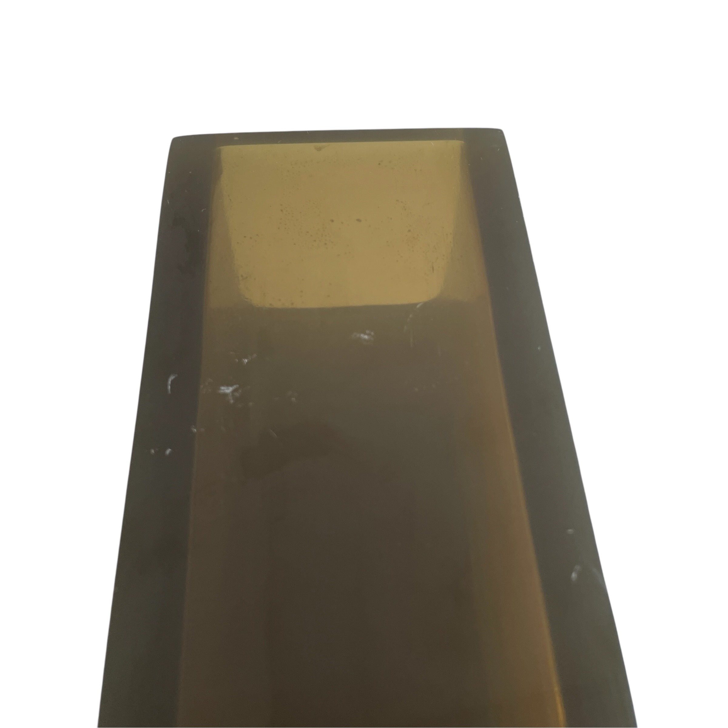 Vintage French Smoke Tinted Plexiglass Rectangular Vase Pot Collection Ornament Figurine Prop Display c1970’s / EVE 6 Vintage French Smoke Tinted Plexiglass Rectangular Vase Pot Collection Ornament Figurine Prop Display c1970's / EVE - Image 6