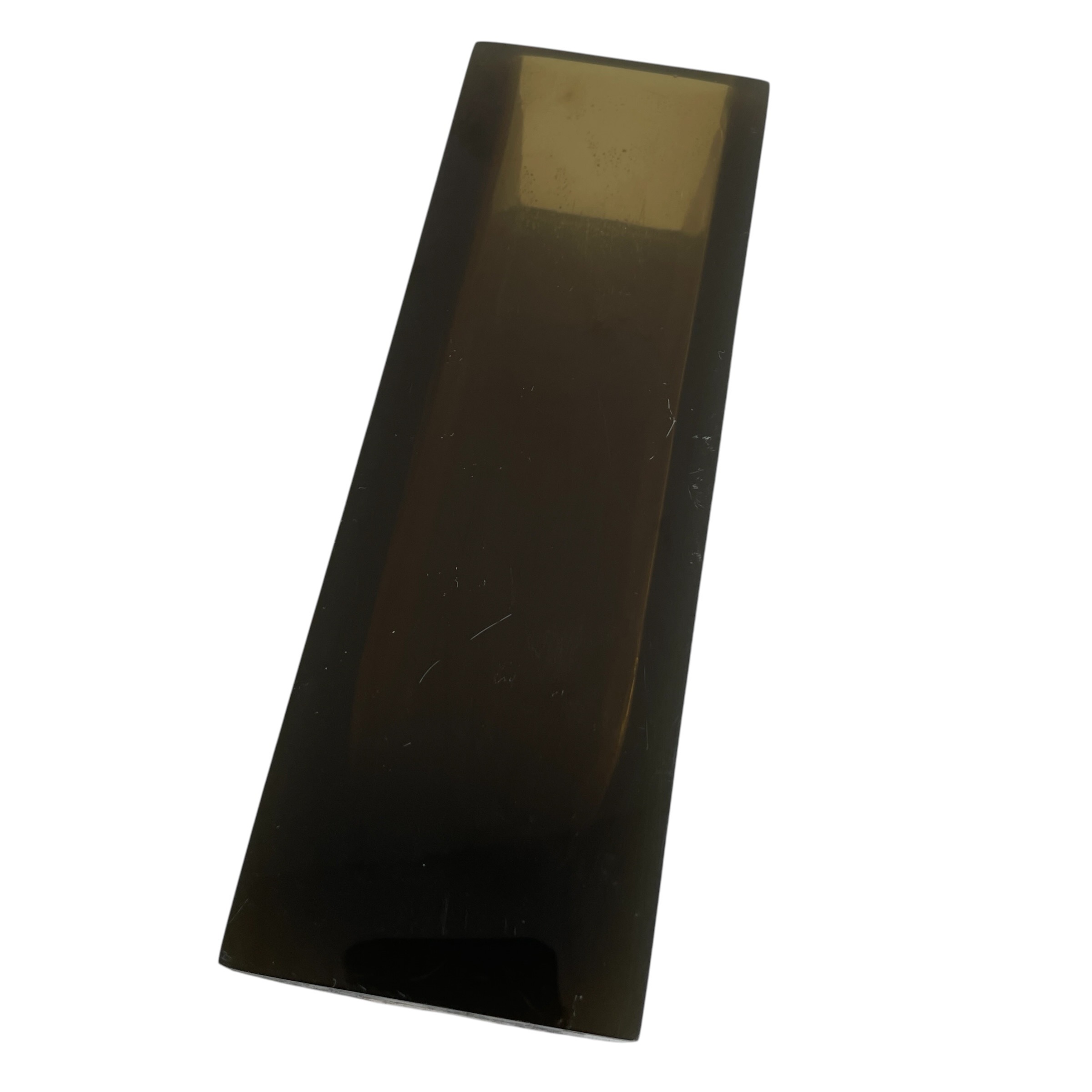 Vintage French Smoke Tinted Plexiglass Rectangular Vase Pot Collection Ornament Figurine Prop Display c1970’s / EVE 5 Vintage French Smoke Tinted Plexiglass Rectangular Vase Pot Collection Ornament Figurine Prop Display c1970's / EVE - Image 5