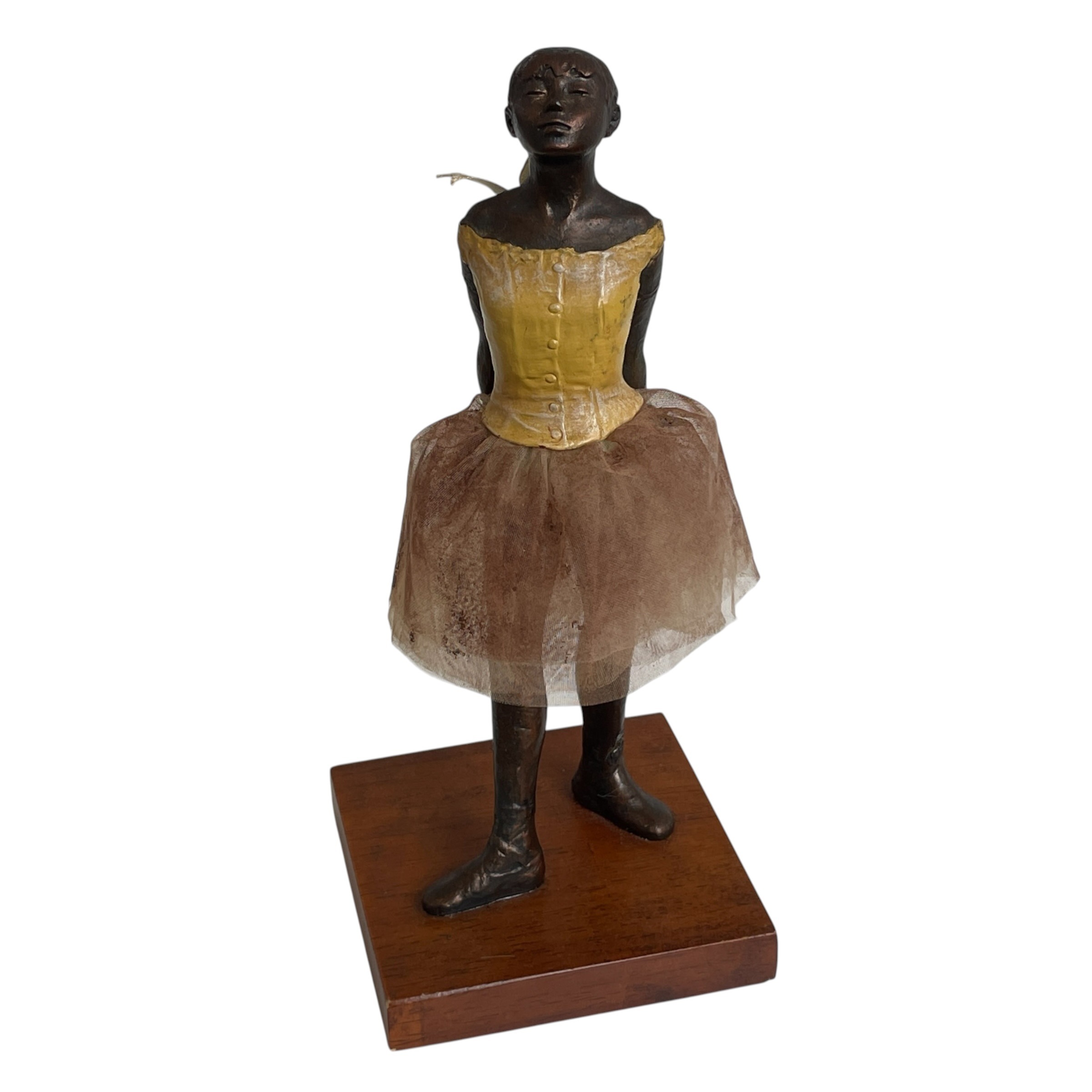 Vintage Dutch Decorative Resin Reproduction of Degas Little Dancer Ballerina by Houseion Statue c1980s / EVE 12 Vintage Dutch Decorative Resin Reproduction of Degas Little Dancer Ballerina by Houseion Statue c1980s / EVE - Image 12