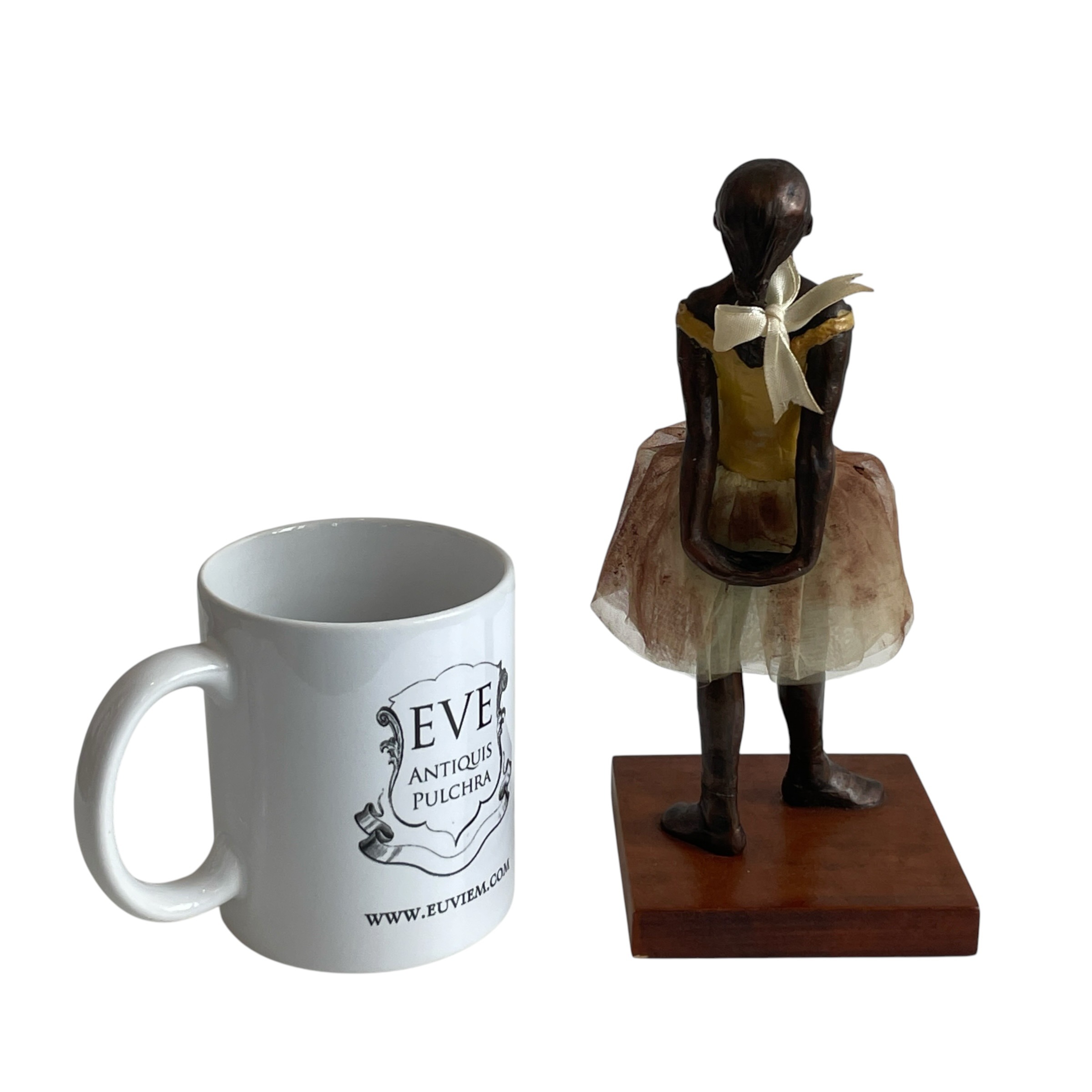 Vintage Dutch Decorative Resin Reproduction of Degas Little Dancer Ballerina by Houseion Statue c1980s / EVE 2 Vintage Dutch Decorative Resin Reproduction of Degas Little Dancer Ballerina by Houseion Statue c1980s / EVE - Image 2