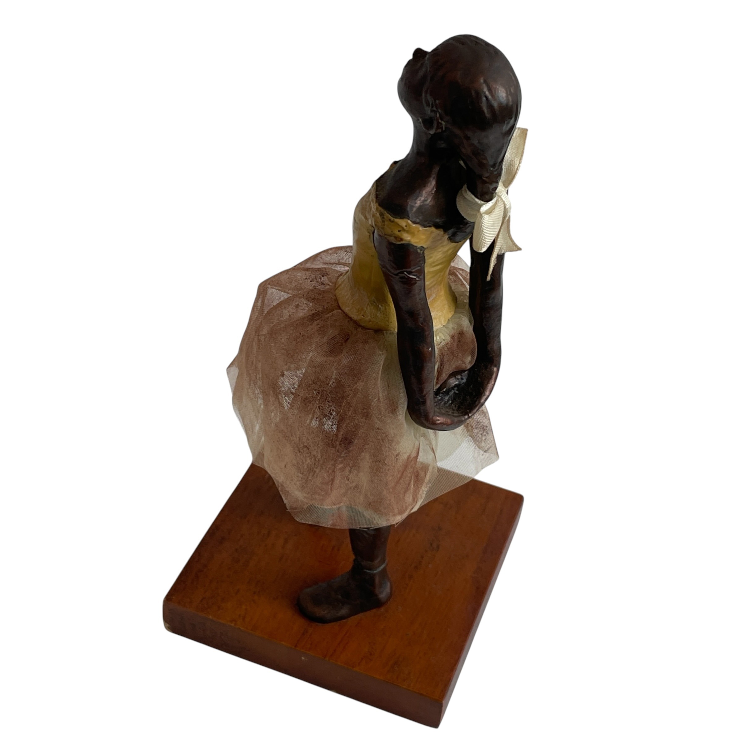 Vintage Dutch Decorative Resin Reproduction of Degas Little Dancer Ballerina by Houseion Statue c1980s / EVE 5 Vintage Dutch Decorative Resin Reproduction of Degas Little Dancer Ballerina by Houseion Statue c1980s / EVE - Image 5