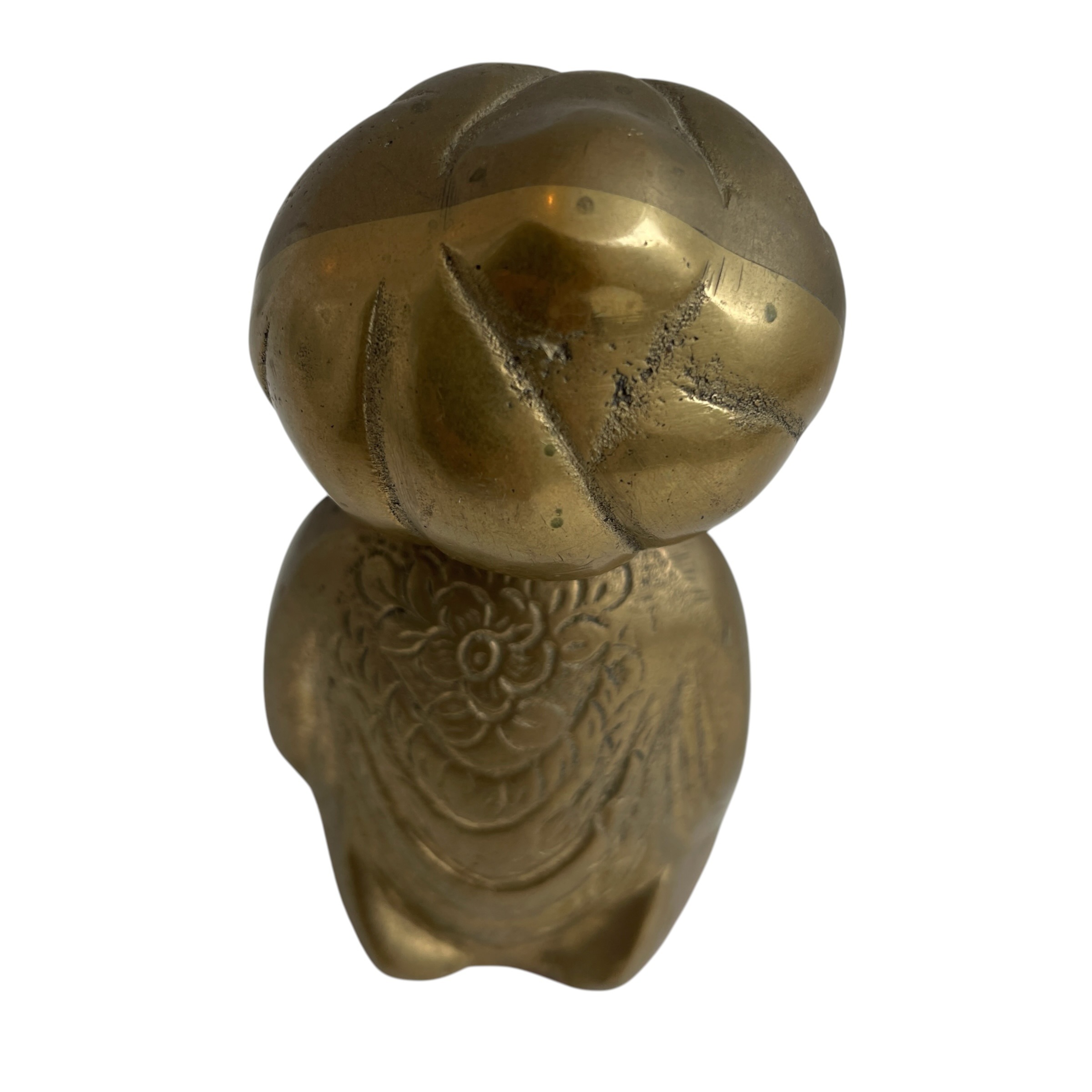 Vintage Turkish Solid Brass Figurine of a Sufi Mystic with a Turban Ornament Decor Statue c1950s / EVE 8 Vintage Turkish Solid Brass Figurine of a Sufi Mystic with a Turban Ornament Decor Statue c1950s / EVE - Image 8