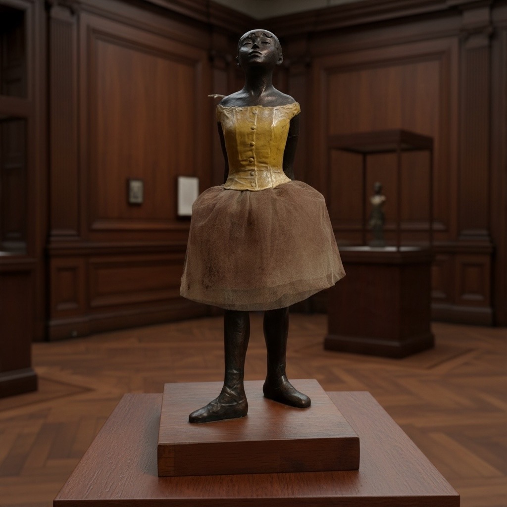 Vintage Dutch Decorative Resin Reproduction of Degas Little Dancer Ballerina by Houseion Statue c1980s / EVE 11 Vintage Dutch Decorative Resin Reproduction of Degas Little Dancer Ballerina by Houseion Statue c1980s / EVE - Image 11